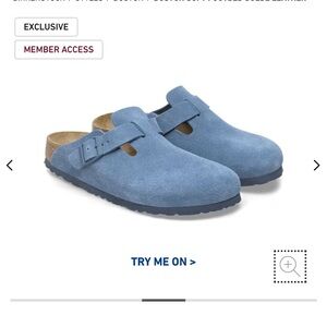 Birkenstock Boston Clog Softbed Blue